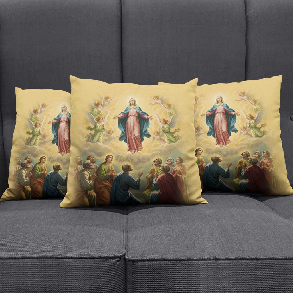 Assumption Virgin Mary to Heaven Pillow Cover Falling Asleep of the Mother of God - Wonder Print Shop