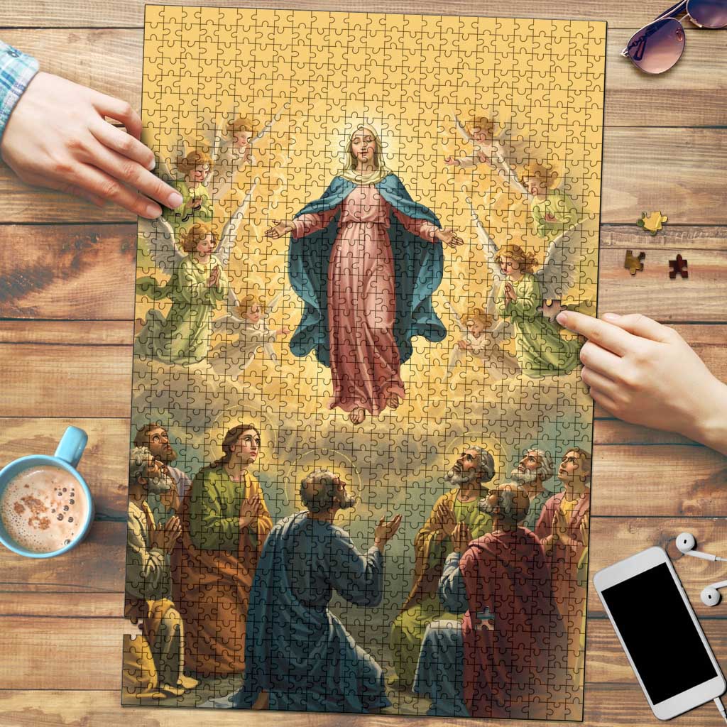 Assumption Virgin Mary to Heaven Puzzle Falling Asleep of the Mother of God - Wonder Print Shop