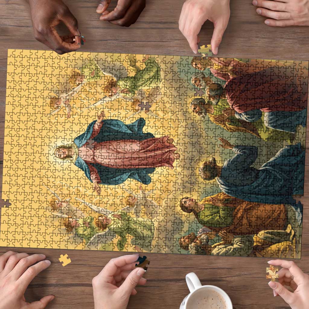 Assumption Virgin Mary to Heaven Puzzle Falling Asleep of the Mother of God - Wonder Print Shop