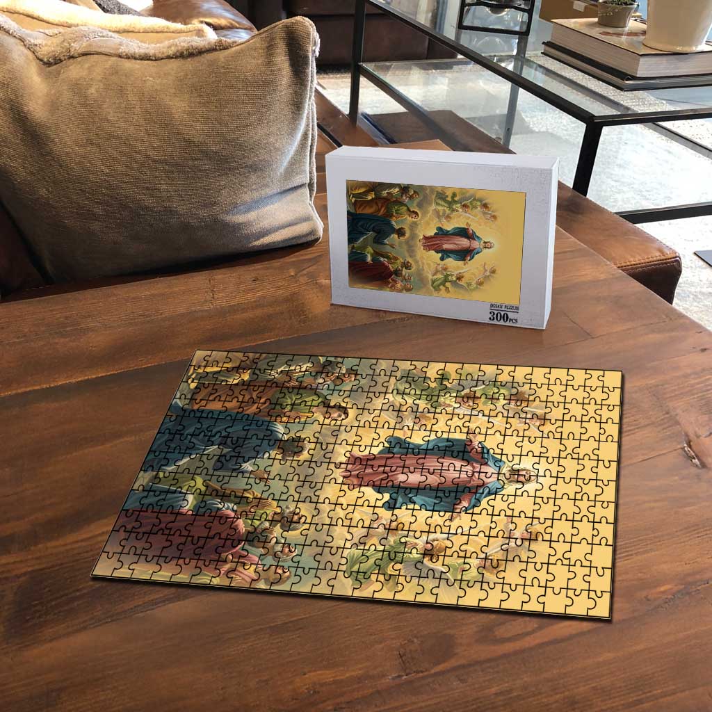 Assumption Virgin Mary to Heaven Puzzle Falling Asleep of the Mother of God - Wonder Print Shop