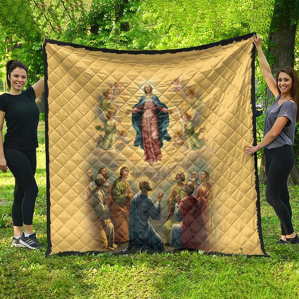 Assumption Virgin Mary to Heaven Quilt Falling Asleep of the Mother of God - Wonder Print Shop