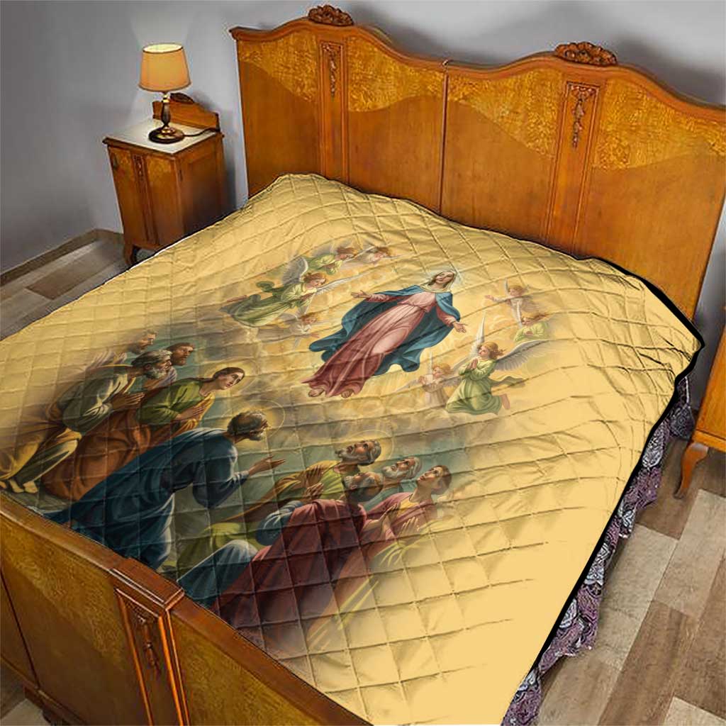 Assumption Virgin Mary to Heaven Quilt Falling Asleep of the Mother of God - Wonder Print Shop