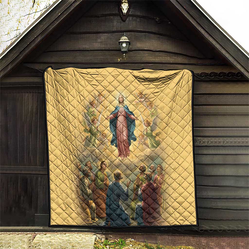 Assumption Virgin Mary to Heaven Quilt Falling Asleep of the Mother of God - Wonder Print Shop