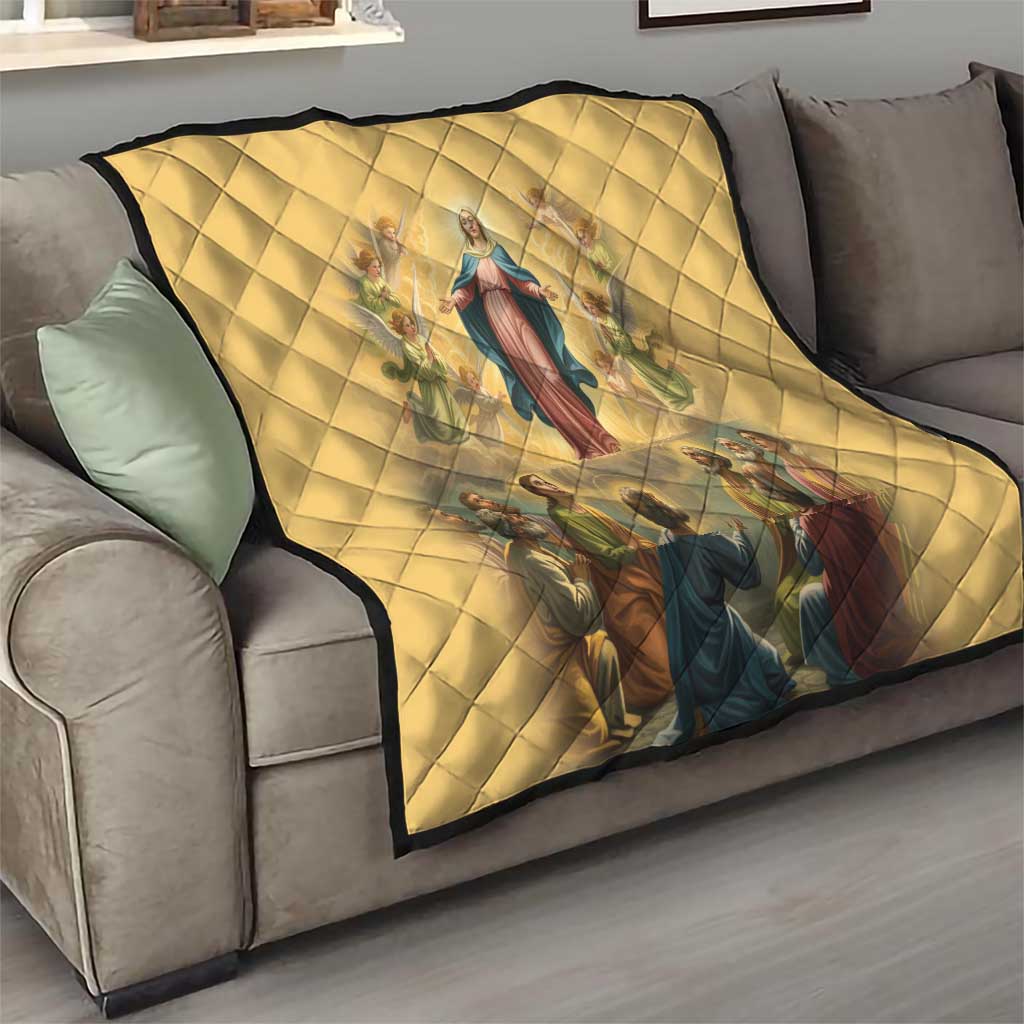 Assumption Virgin Mary to Heaven Quilt Falling Asleep of the Mother of God - Wonder Print Shop