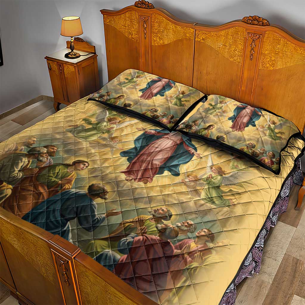Assumption Virgin Mary to Heaven Quilt Bed Set Falling Asleep of the Mother of God - Wonder Print Shop
