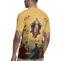 Assumption Virgin Mary to Heaven Rugby Jersey Falling Asleep of the Mother of God - Wonder Print Shop