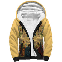Assumption Virgin Mary to Heaven Sherpa Hoodie Falling Asleep of the Mother of God - Wonder Print Shop