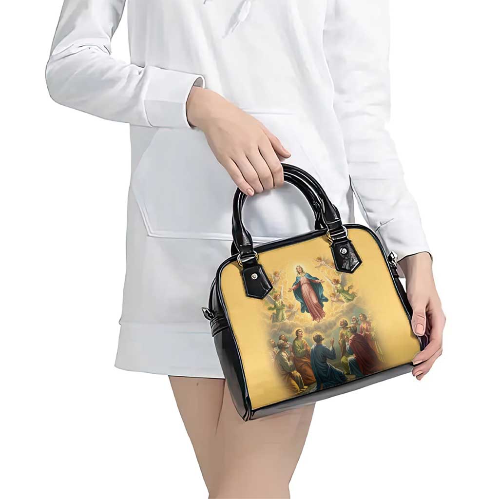 Assumption Virgin Mary to Heaven Shoulder Handbag Falling Asleep of the Mother of God - Wonder Print Shop
