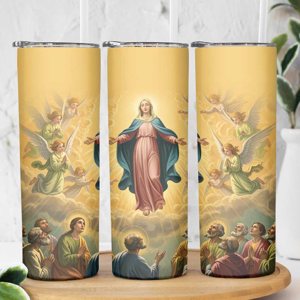 Assumption Virgin Mary to Heaven Skinny Tumbler Falling Asleep of the Mother of God - Wonder Print Shop