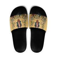 Assumption Virgin Mary to Heaven Slide Sandals Falling Asleep of the Mother of God - Wonder Print Shop