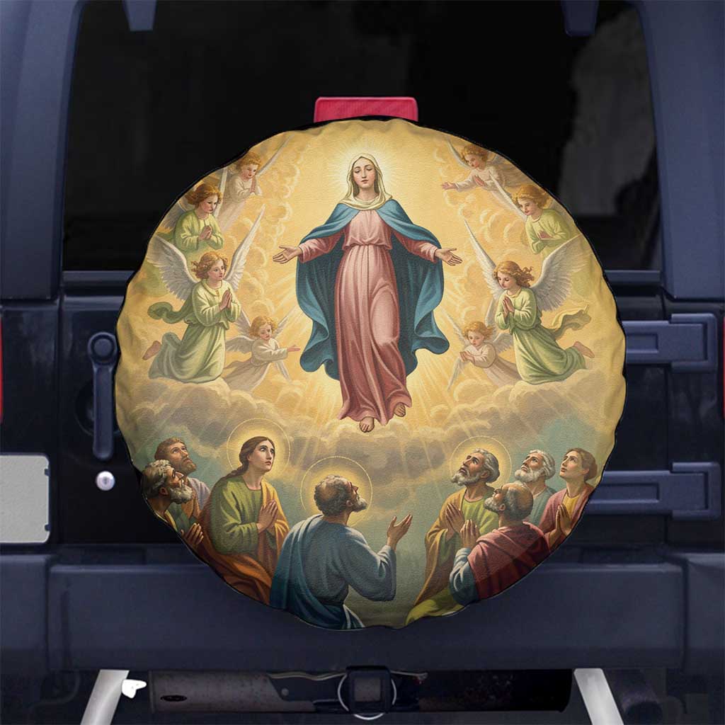 Assumption Virgin Mary to Heaven Spare Tire Cover Falling Asleep of the Mother of God - Wonder Print Shop