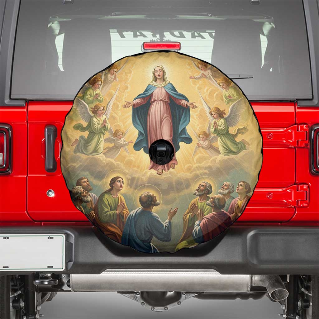 Assumption Virgin Mary to Heaven Spare Tire Cover Falling Asleep of the Mother of God - Wonder Print Shop