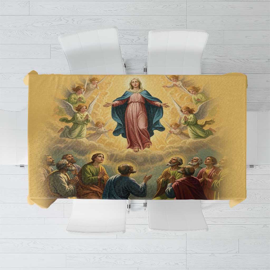 Assumption Virgin Mary to Heaven Tablecloth Falling Asleep of the Mother of God - Wonder Print Shop