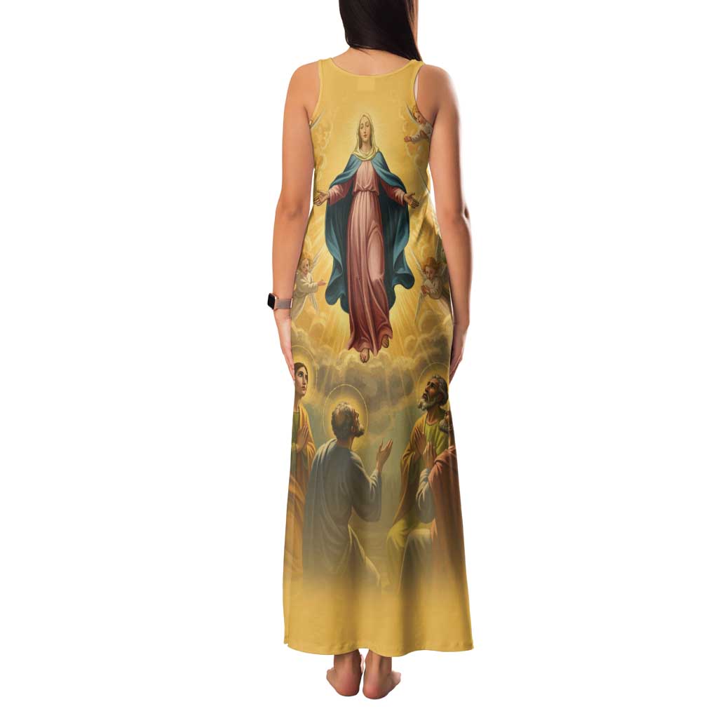 Assumption Virgin Mary to Heaven Tank Maxi Dress Falling Asleep of the Mother of God - Wonder Print Shop
