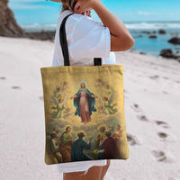 Assumption Virgin Mary to Heaven Tote Bag Falling Asleep of the Mother of God - Wonder Print Shop