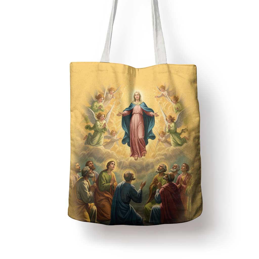Assumption Virgin Mary to Heaven Tote Bag Falling Asleep of the Mother of God - Wonder Print Shop