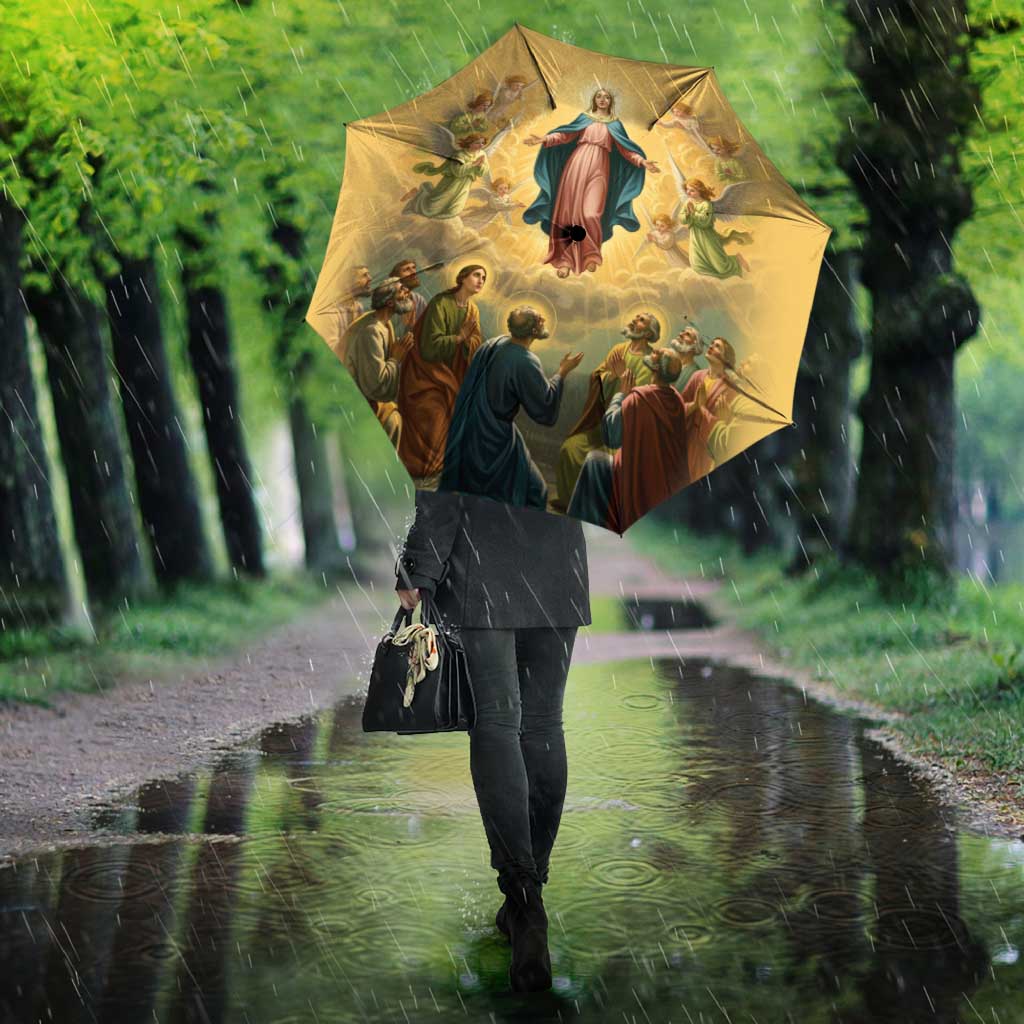 Assumption Virgin Mary to Heaven Umbrella Falling Asleep of the Mother of God - Wonder Print Shop