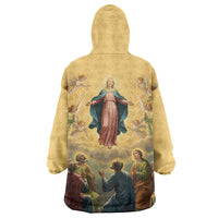 Assumption Virgin Mary to Heaven Wearable Blanket Hoodie Falling Asleep of the Mother of God - Wonder Print Shop