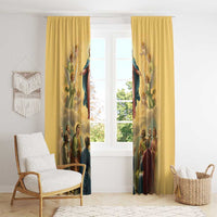 Assumption Virgin Mary to Heaven Window Curtain Falling Asleep of the Mother of God - Wonder Print Shop