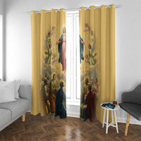 Assumption Virgin Mary to Heaven Window Curtain Falling Asleep of the Mother of God - Wonder Print Shop