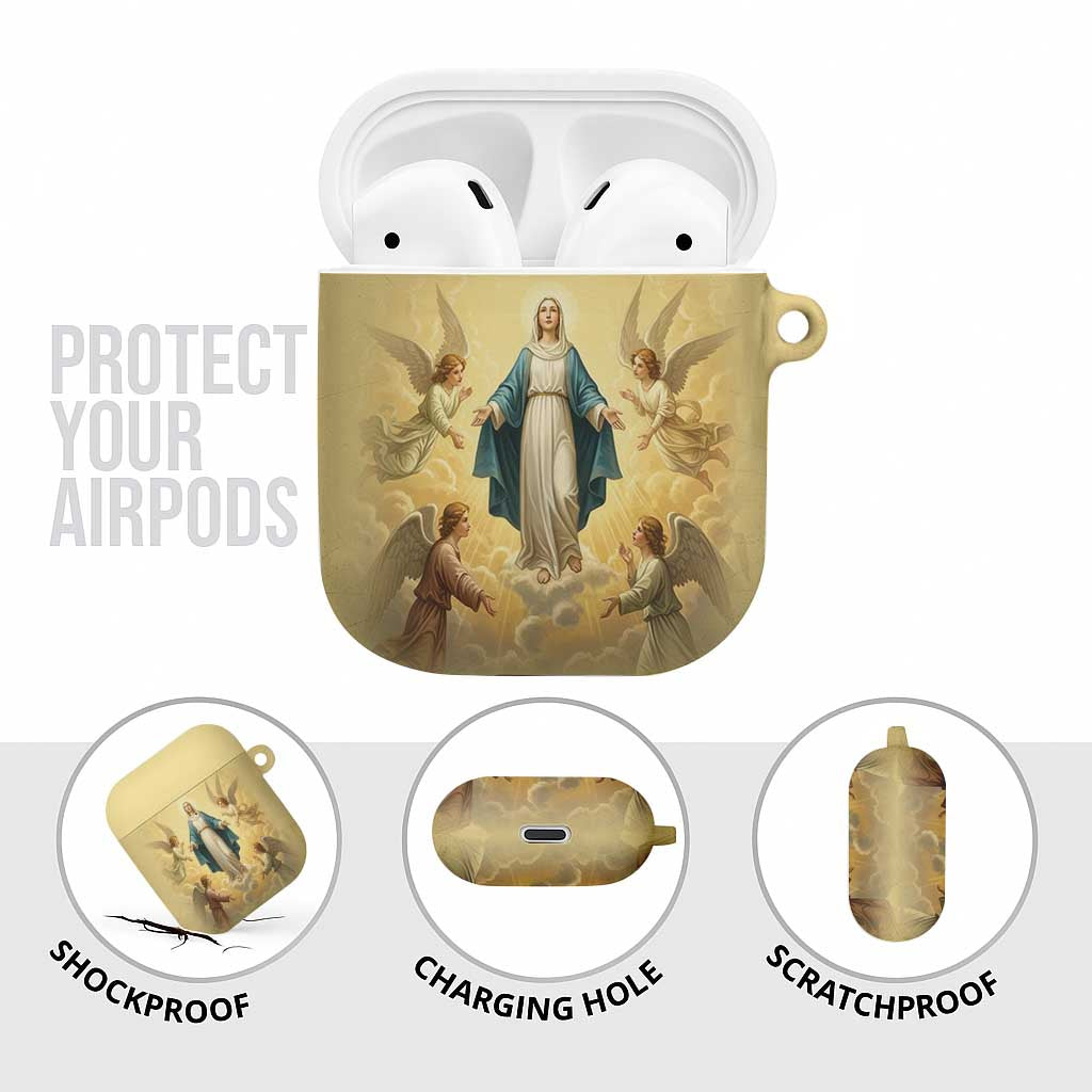 Blessed Virgin Mary AirPods Case Falling Asleep of the Mother of God - Wonder Print Shop
