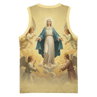 Blessed Virgin Mary Basketball Jersey Falling Asleep of the Mother of God - Wonder Print Shop
