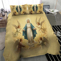Blessed Virgin Mary Bedding Set Falling Asleep of the Mother of God - Wonder Print Shop