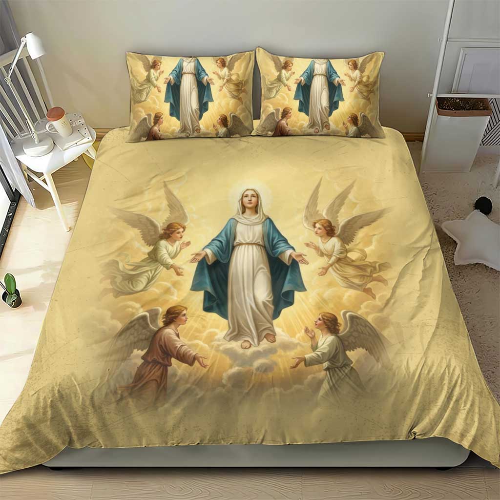 Blessed Virgin Mary Bedding Set Falling Asleep of the Mother of God - Wonder Print Shop