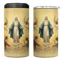 Blessed Virgin Mary 4 in 1 Can Cooler Tumbler Falling Asleep of the Mother of God - Wonder Print Shop