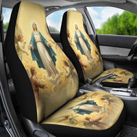 Blessed Virgin Mary Car Seat Cover Falling Asleep of the Mother of God - Wonder Print Shop