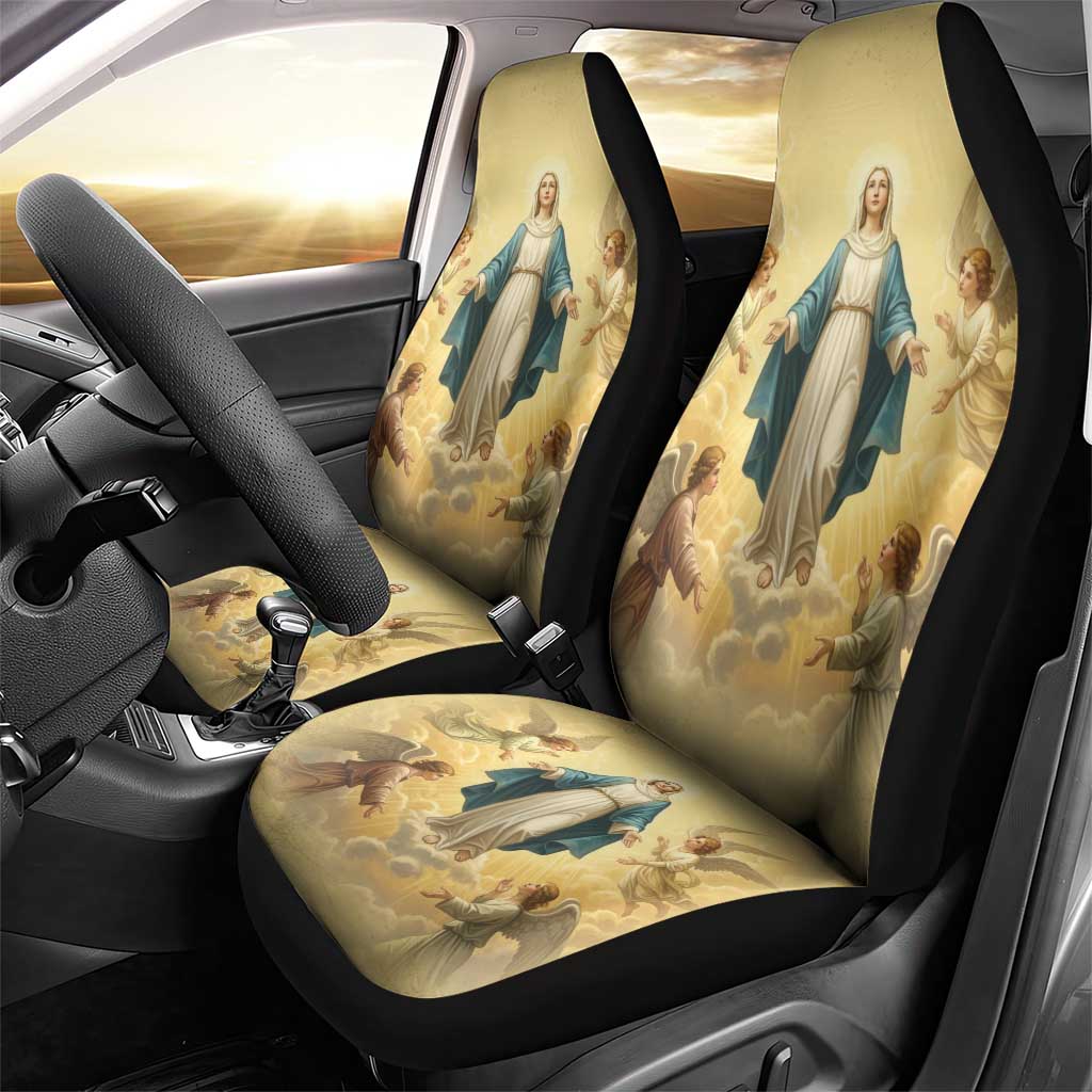 Blessed Virgin Mary Car Seat Cover Falling Asleep of the Mother of God - Wonder Print Shop