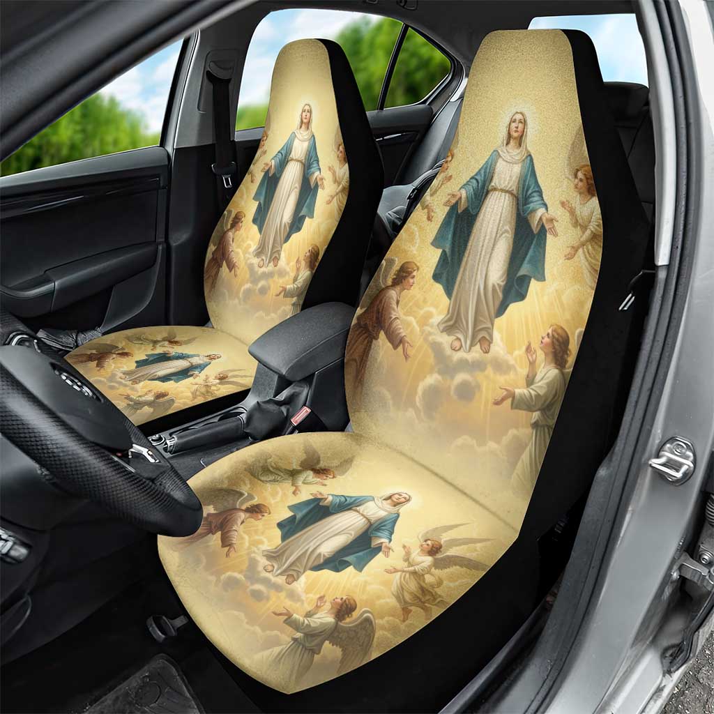 Blessed Virgin Mary Car Seat Cover Falling Asleep of the Mother of God - Wonder Print Shop