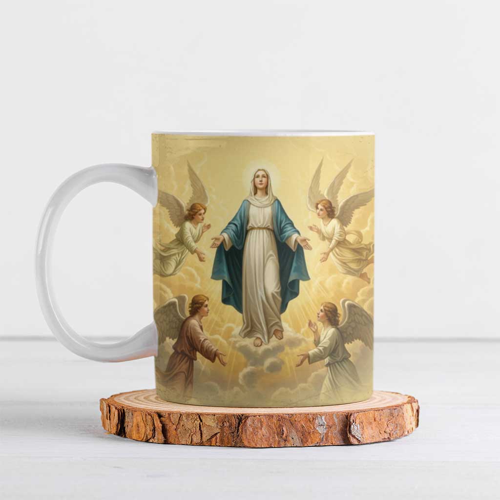 Blessed Virgin Mary Ceramic Mug Falling Asleep of the Mother of God - Wonder Print Shop