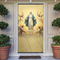 Blessed Virgin Mary Door Cover Falling Asleep of the Mother of God - Wonder Print Shop