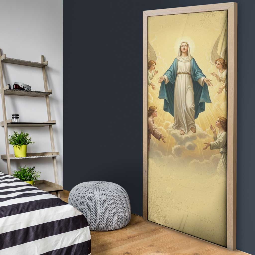 Blessed Virgin Mary Door Cover Falling Asleep of the Mother of God - Wonder Print Shop