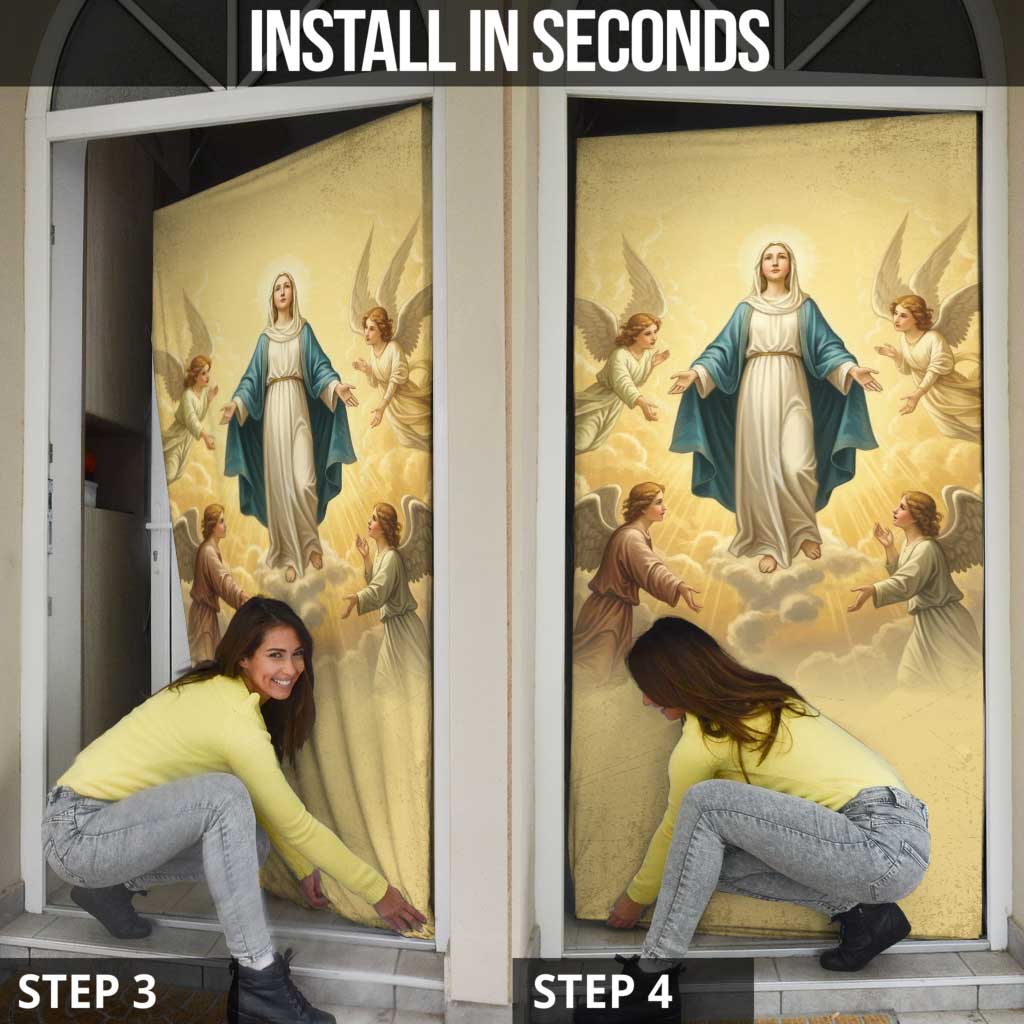 Blessed Virgin Mary Door Cover Falling Asleep of the Mother of God - Wonder Print Shop
