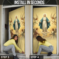 Blessed Virgin Mary Door Cover Falling Asleep of the Mother of God - Wonder Print Shop