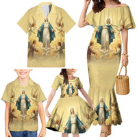 Blessed Virgin Mary Family Matching Mermaid Dress and Hawaiian Shirt Falling Asleep of the Mother of God - Wonder Print Shop