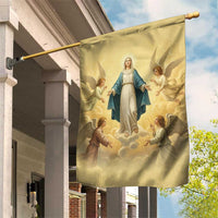 Blessed Virgin Mary Garden Flag Falling Asleep of the Mother of God - Wonder Print Shop
