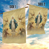 Blessed Virgin Mary Garden Flag Falling Asleep of the Mother of God - Wonder Print Shop