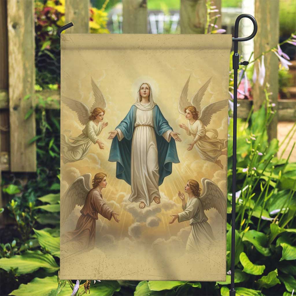 Blessed Virgin Mary Garden Flag Falling Asleep of the Mother of God - Wonder Print Shop