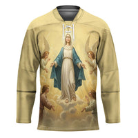 Blessed Virgin Mary Hockey Jersey Falling Asleep of the Mother of God - Wonder Print Shop