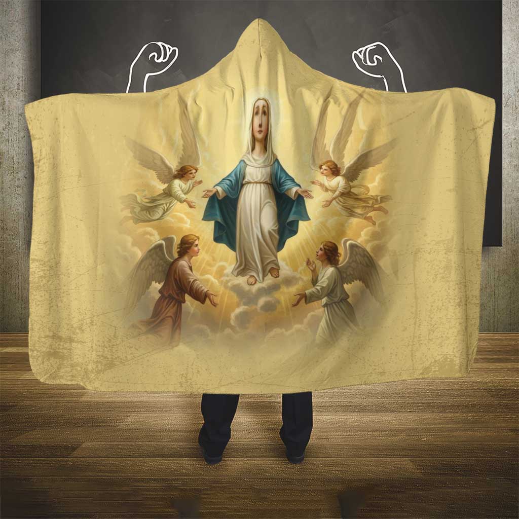 Blessed Virgin Mary Hooded Blanket Falling Asleep of the Mother of God - Wonder Print Shop