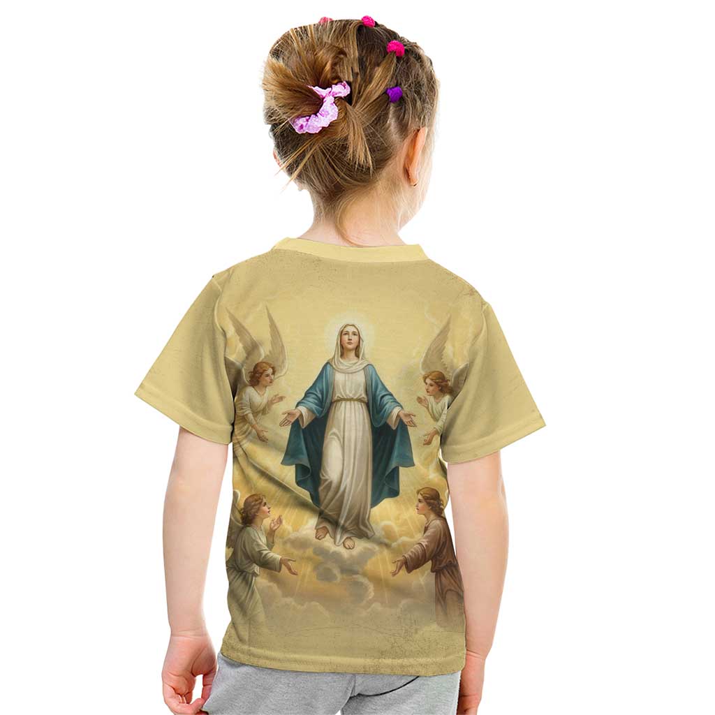 Blessed Virgin Mary Kid T Shirt Falling Asleep of the Mother of God - Wonder Print Shop