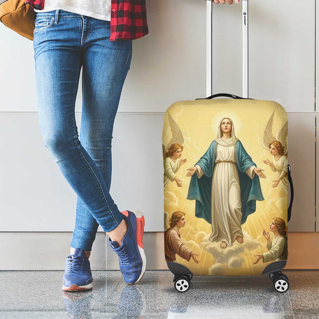 Blessed Virgin Mary Luggage Cover Falling Asleep of the Mother of God - Wonder Print Shop