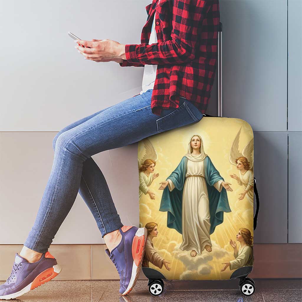 Blessed Virgin Mary Luggage Cover Falling Asleep of the Mother of God - Wonder Print Shop