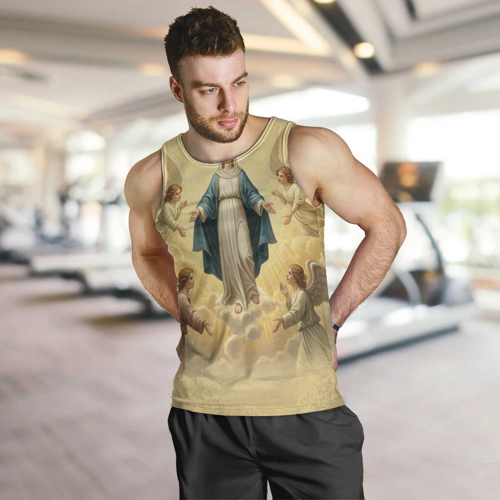 Blessed Virgin Mary Men Tank Top Falling Asleep of the Mother of God - Wonder Print Shop