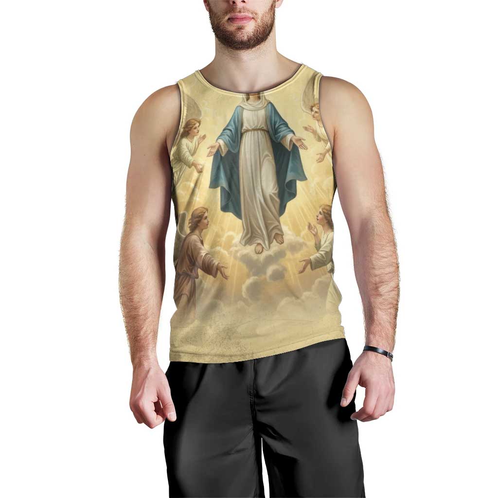 Blessed Virgin Mary Men Tank Top Falling Asleep of the Mother of God - Wonder Print Shop
