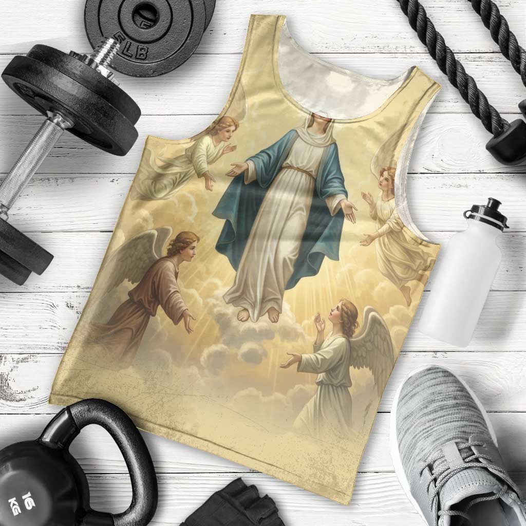 Blessed Virgin Mary Men Tank Top Falling Asleep of the Mother of God - Wonder Print Shop