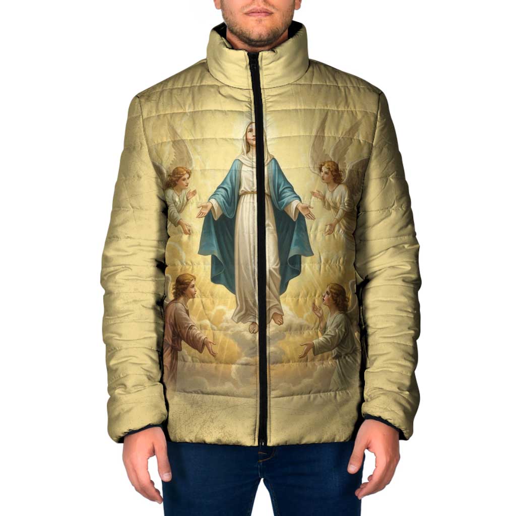 Blessed Virgin Mary Padded Jacket Falling Asleep of the Mother of God - Wonder Print Shop